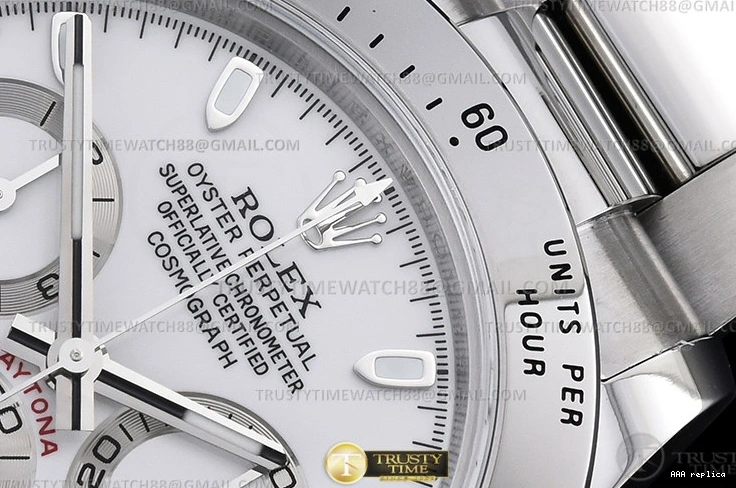 Aaa fake watches Stk ROLDYT0441C SH4130 904L SS 116520 Wht Daytona – QF SS 1101